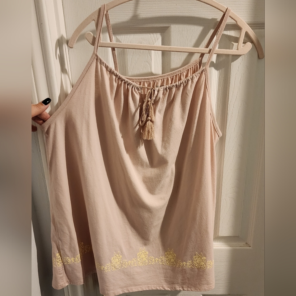 My neighbor Totoro organic cotton tank top pink size 2xl